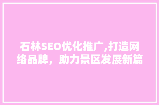 石林SEO优化推广,打造网络品牌，助力景区发展新篇章