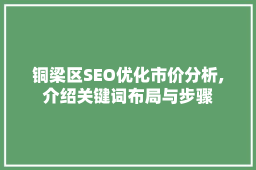 铜梁区SEO优化市价分析,介绍关键词布局与步骤