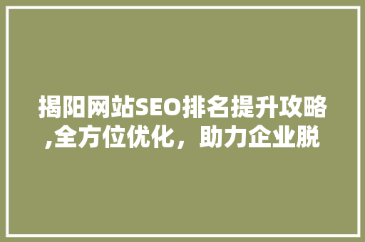 揭阳网站SEO排名提升攻略,全方位优化，助力企业脱颖而出