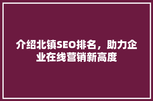 介绍北镇SEO排名，助力企业在线营销新高度