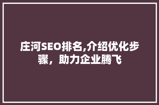 庄河SEO排名,介绍优化步骤，助力企业腾飞