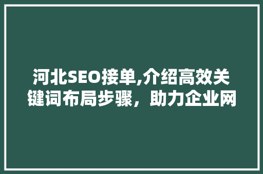 河北SEO接单,介绍高效关键词布局步骤，助力企业网络营销