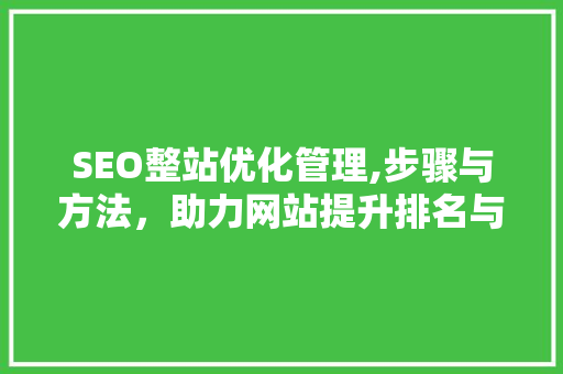 SEO整站优化管理,步骤与方法，助力网站提升排名与流量