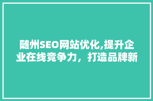随州SEO网站优化,提升企业在线竞争力，打造品牌新高度