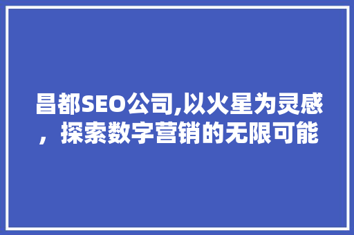 昌都SEO公司,以火星为灵感，探索数字营销的无限可能