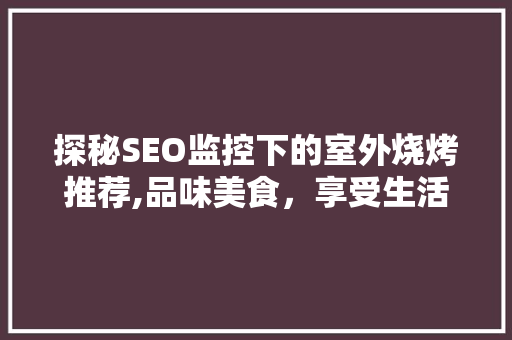 探秘SEO监控下的室外烧烤推荐,品味美食，享受生活