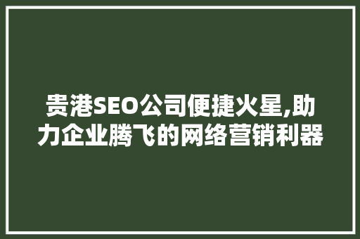 贵港SEO公司便捷火星,助力企业腾飞的网络营销利器