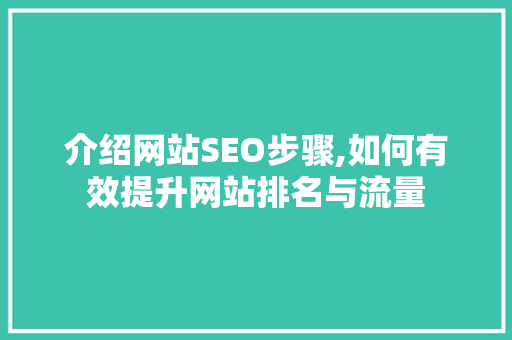 介绍网站SEO步骤,如何有效提升网站排名与流量