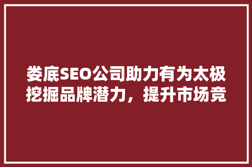 娄底SEO公司助力有为太极挖掘品牌潜力，提升市场竞争力