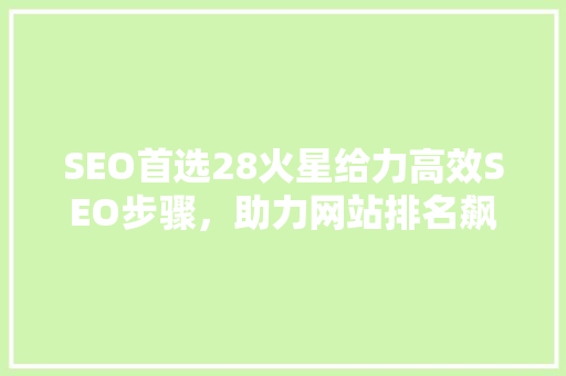 SEO首选28火星给力高效SEO步骤，助力网站排名飙升