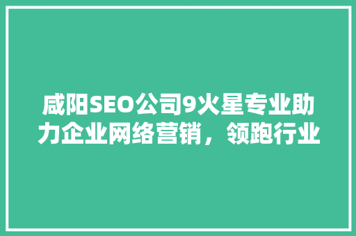 咸阳SEO公司9火星专业助力企业网络营销，领跑行业新趋势