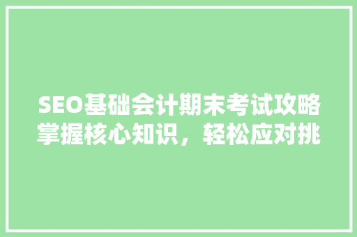 SEO基础会计期末考试攻略掌握核心知识，轻松应对挑战