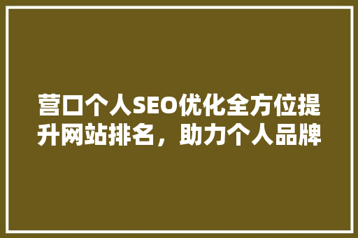 营口个人SEO优化全方位提升网站排名，助力个人品牌成长