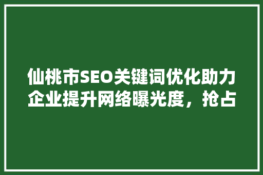 仙桃市SEO关键词优化助力企业提升网络曝光度，抢占市场先机