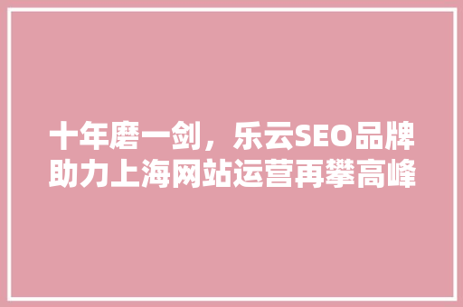十年磨一剑，乐云SEO品牌助力上海网站运营再攀高峰
