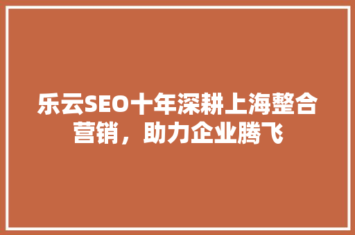乐云SEO十年深耕上海整合营销，助力企业腾飞