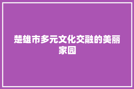 楚雄市多元文化交融的美丽家园
