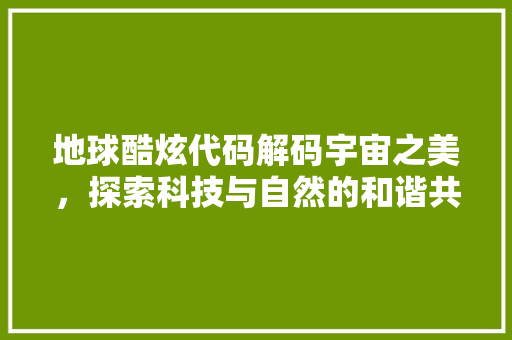 地球酷炫代码解码宇宙之美，探索科技与自然的和谐共生