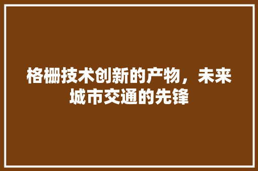格栅技术创新的产物，未来城市交通的先锋